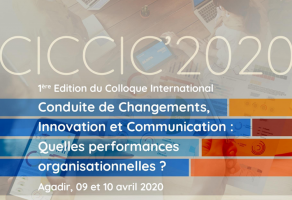 1ère Edition du Colloque International Conduite de Changements, Innovation et Communication CICCIC 2020