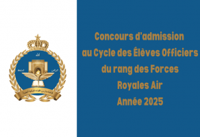 Concours d’admission au Cycle des Élèves Officiers du rang des Forces Royales Air 2025