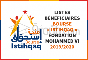 Listes des bénéficiaires retenus pour la bourse ISTIHQAQ de la Fondation Mohammed VI 2019/2020