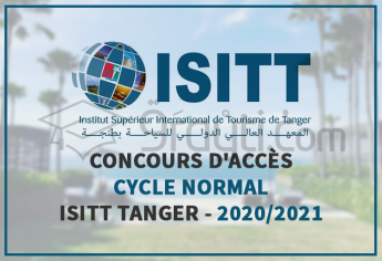 Concours d'accès au cycle normal de l'ISITT Tanger 2020-2021