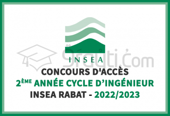 Concours d'accès en 2ème année du cycle d'Ingénieur d'Etat de l'INSEA Rabat 2022-2023