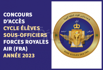 Concours cycle des Élèves Sous-Officiers des Forces Royales Air 2023