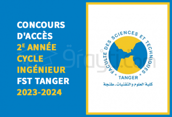 Concours 2e année cycle d'ingénieur de FST Tanger 2023-2024