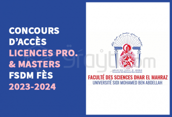 Concours Licences Professionnelles et Masters de FS Dhar El Mahraz Fès 2023-2024