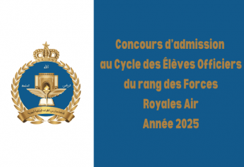 Concours d’admission au Cycle des Élèves Officiers du rang des Forces Royales Air 2025