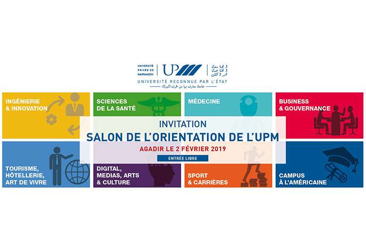 Salon de l'orientation de l'UPM à Agadir Samedi 2 février