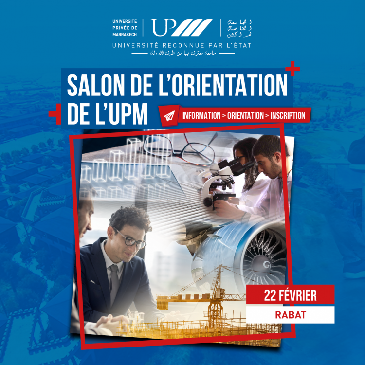 Salon de l'orientation de l'UPM à Rabat - Samedi 22 février
