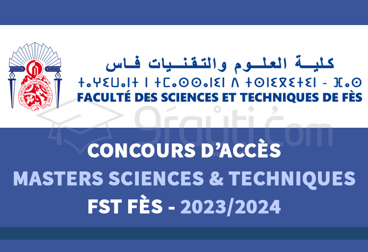Concours Masters Sciences et Techniques de FST Fès 2023-2024